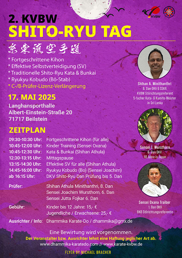2. KVBW Shito-Ryu Tag 2025 in Beilstein (Flyer)